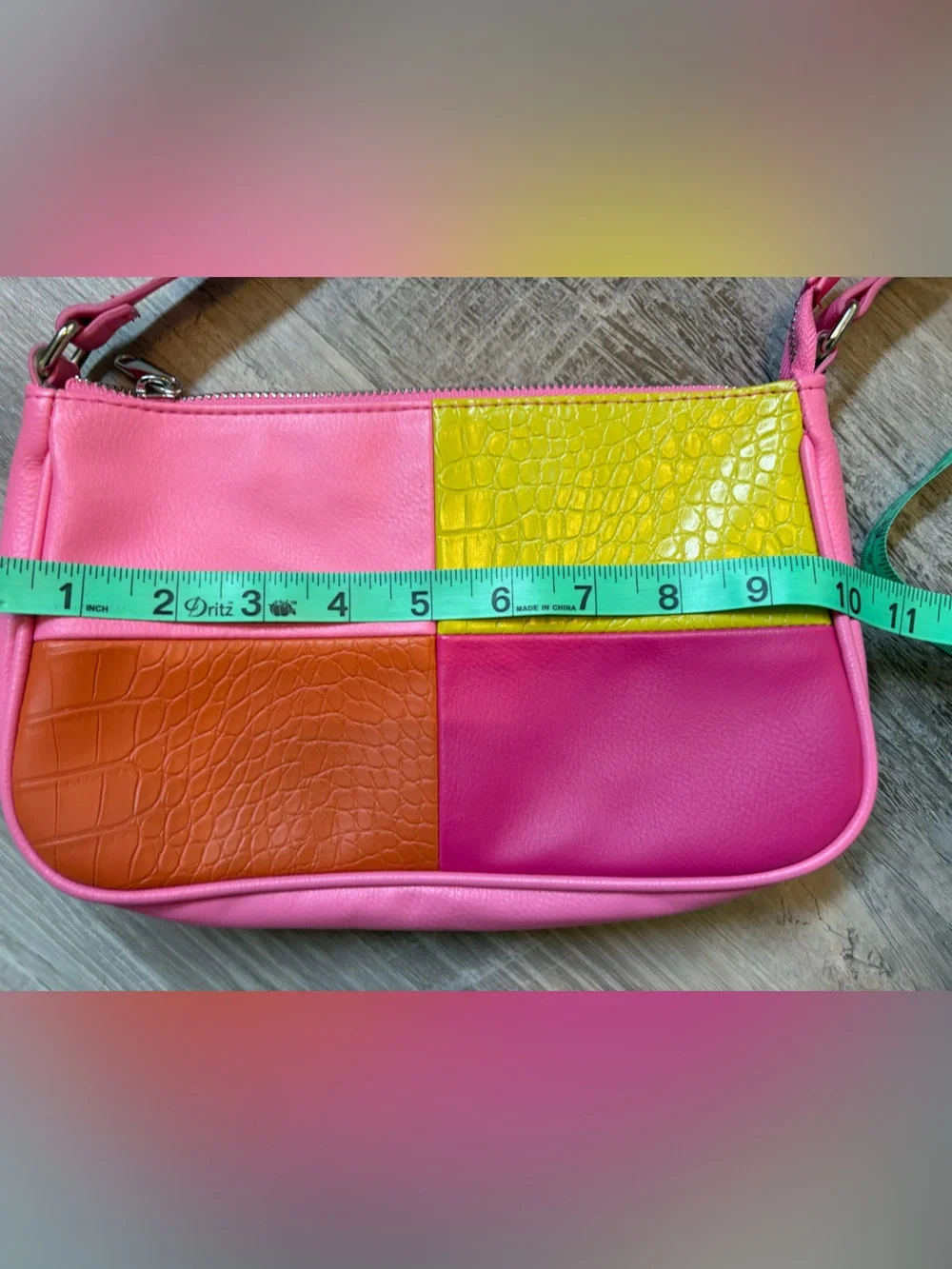 Wild Fable Colorblock Pink, Yellow & Orange Women’s Purse Fun For Summer